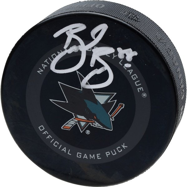 Brent Burns San Jose Sharks Fanatics Authentic Autographed 2019 Model Official Game Puck