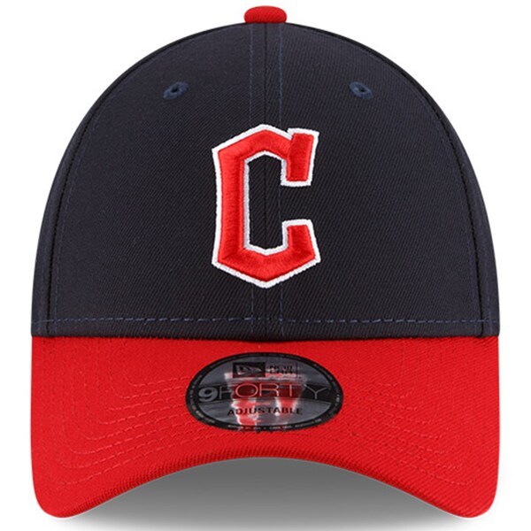 Cleveland Guardians New Era Youth The League 9FORTY Snapback Adjustable Hat - Navy/Red