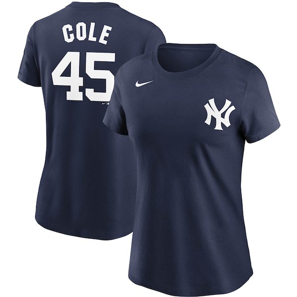 Gerrit Cole New York Yankees Nike Women's Name & Number T-Shirt - Navy