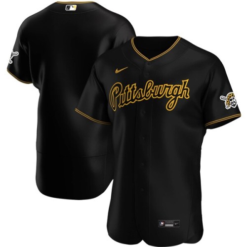 Pittsburgh Pirates Nike Alternate Authentic Team Jersey - Black