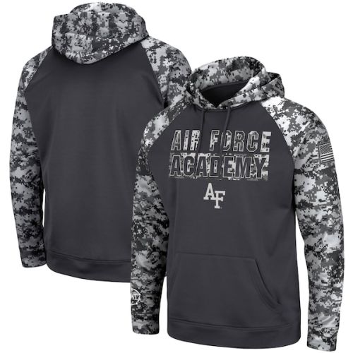 Air Force Falcons Colosseum OHT Military Appreciation Digital Camo Pullover Hoodie - Charcoal