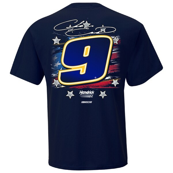 Chase Elliott Hendrick Motorsports Team Collection NAPA Stars & Stripes T-Shirt - Navy