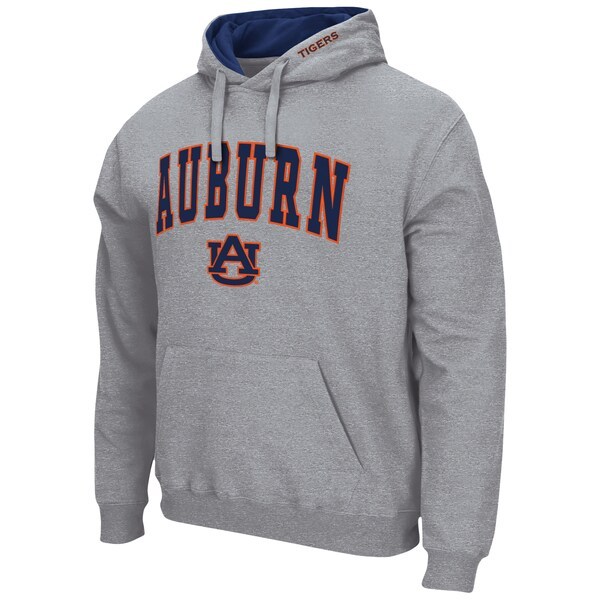 Auburn Tigers Colosseum Arch & Logo 3.0 Pullover Hoodie - Heathered Gray