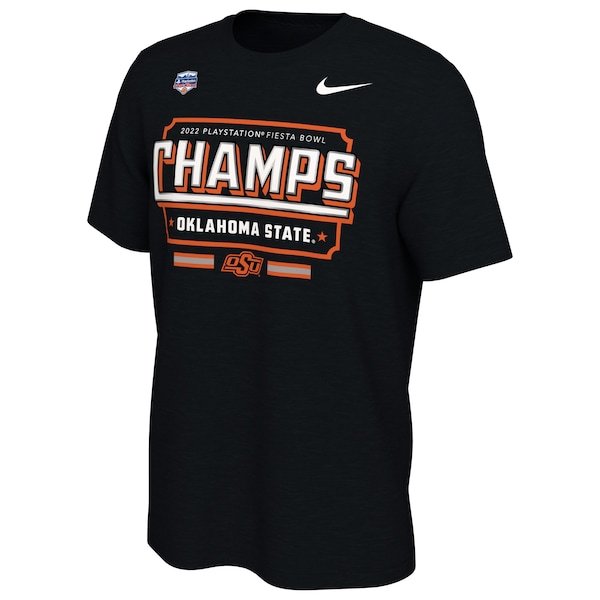 Oklahoma State Cowboys Nike 2022 Fiesta Bowl Champions Locker Room T-Shirt - Black