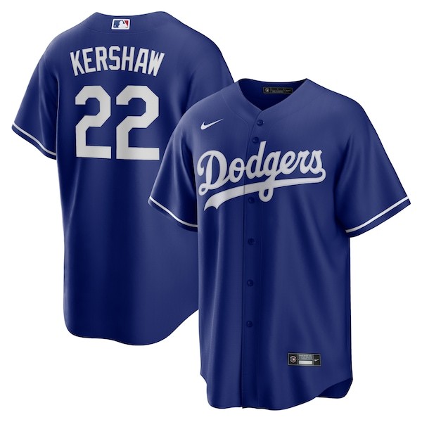 Clayton Kershaw Los Angeles Dodgers Nike Alternate Replica Player Name Jersey - Royal