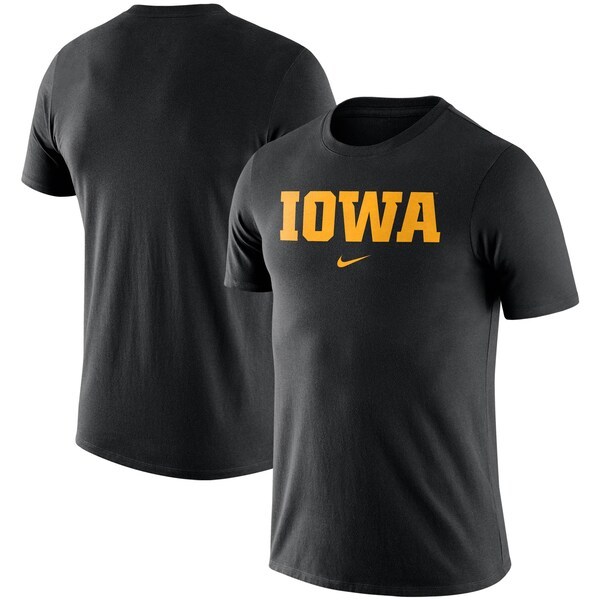 Iowa Hawkeyes Nike Essential Wordmark T-Shirt - Black