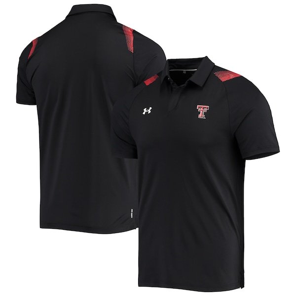 Texas Tech Red Raiders Under Armour 2021 Sideline Performance Polo - Black
