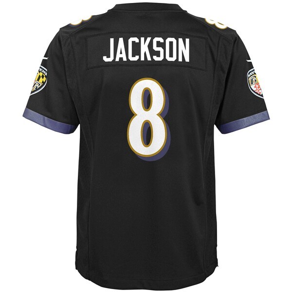 Lamar Jackson Baltimore Ravens Nike Youth Game Jersey - Black