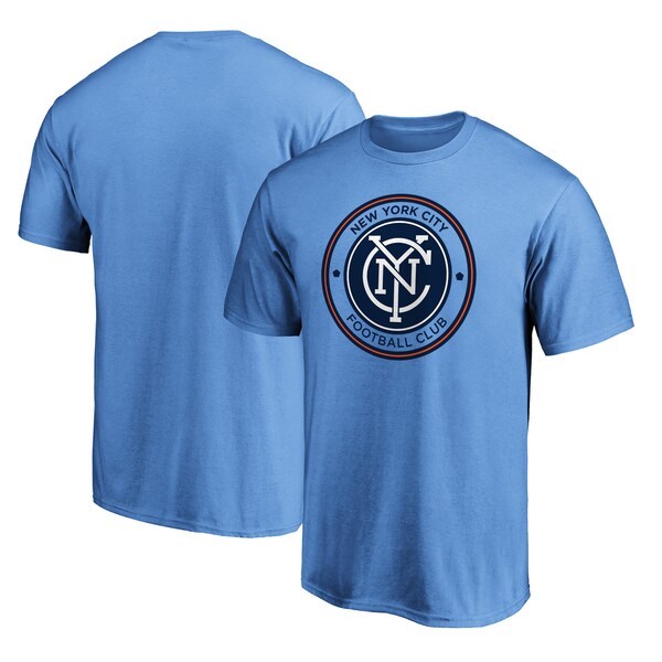 New York City FC Fanatics Branded Logo T-Shirt - Sky Blue