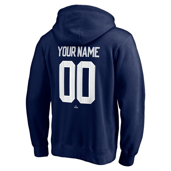New York Yankees Fanatics Branded Hometown Legend Personalized Name & Number Pullover Hoodie - Navy