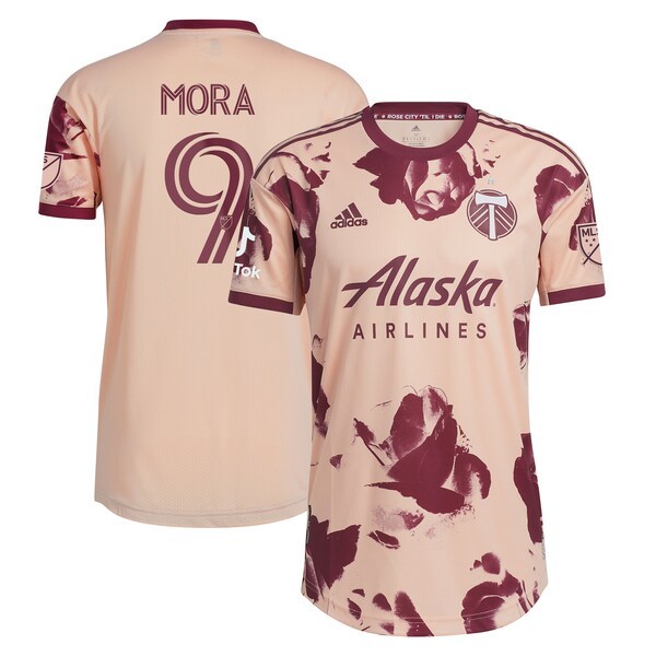Felipe Mora Portland Timbers adidas 2022 Heritage Rose Kit Authentic Player Jersey - Pink