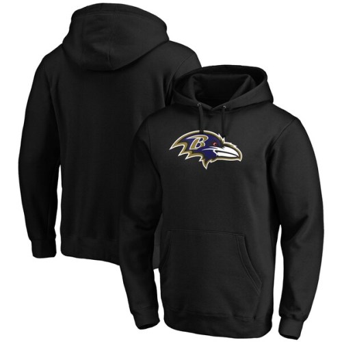 Baltimore Ravens Fanatics Branded Team Logo Pullover Hoodie - Black