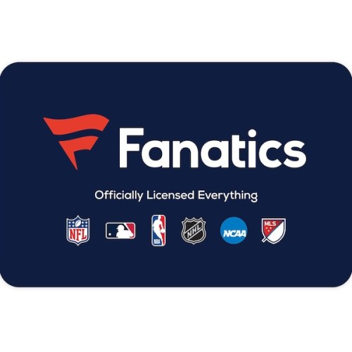 Fanatics Gift Card ($10 - $500)