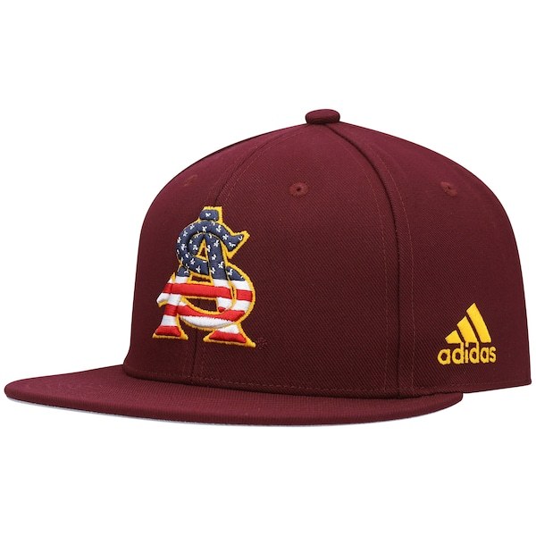 Arizona State Sun Devils adidas Patriotic On-Field Baseball Fitted Hat - Maroon