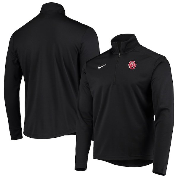 Oklahoma Sooners Nike Primary Logo Pacer Performance Quarter-Zip Jacket - Black