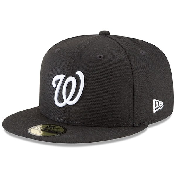 Washington Nationals New Era 59FIFTY Fitted Hat - Black