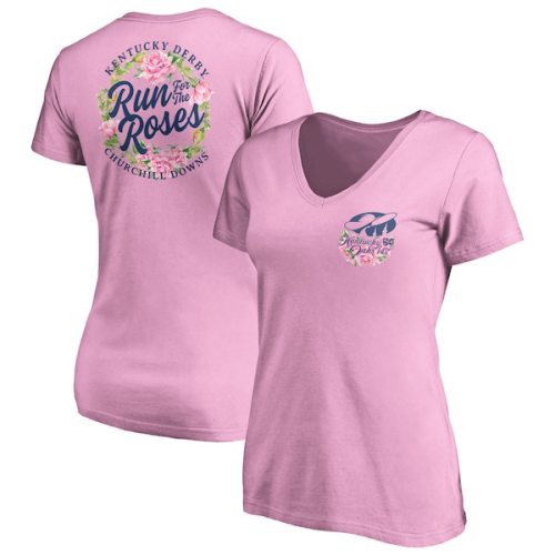 Kentucky Oaks 147 Fanatics Branded Women's Out of the Parade Ring V-Neck T-Shirt - Pink