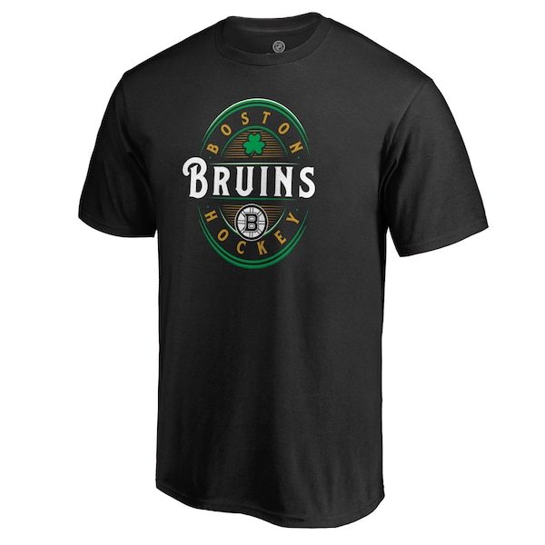 Boston Bruins Fanatics Branded St. Patrick's Day Forever Lucky T-Shirt - Black