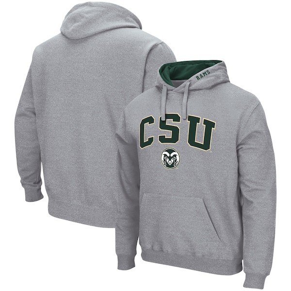 Colorado State Rams Colosseum Arch and Logo Pullover Hoodie - Heathered Gray