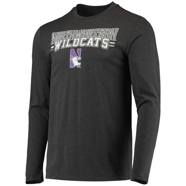 Northwestern Wildcats Concepts Sport Meter Long Sleeve T-Shirt & Pants Sleep Set - Purple/Heathered Charcoal