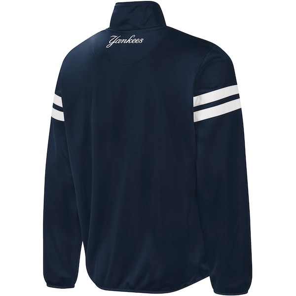 New York Yankees G-III Sports by Carl Banks Power Pitcher Full-Zip Track Jacket - Navy/Gray