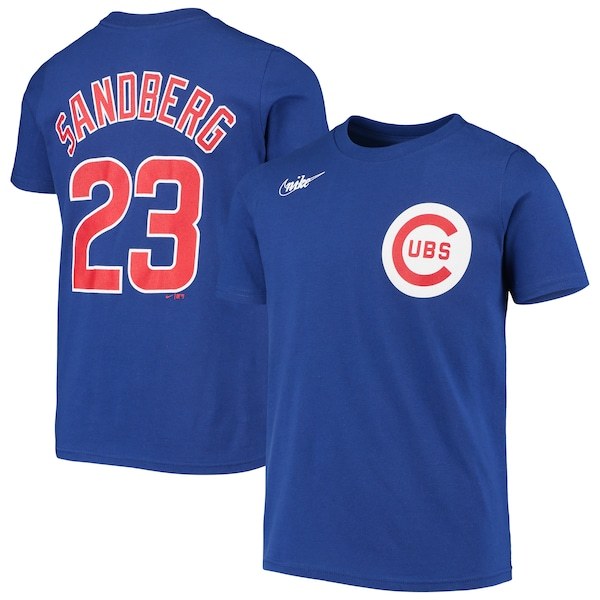 Ryne Sandberg Chicago Cubs Nike Youth Cooperstown Collection Player Name & Number T-Shirt - Royal