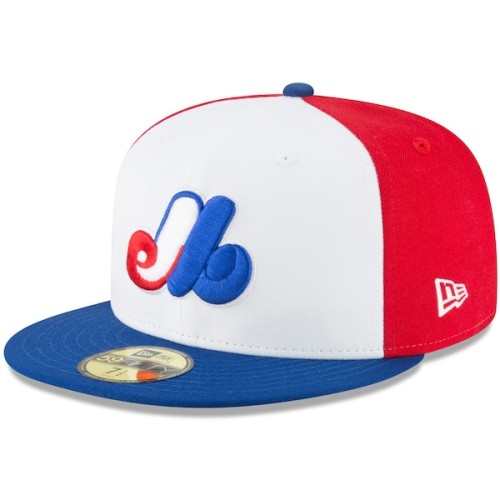 Montreal Expos New Era Cooperstown Collection Logo 59FIFTY Fitted Hat - White