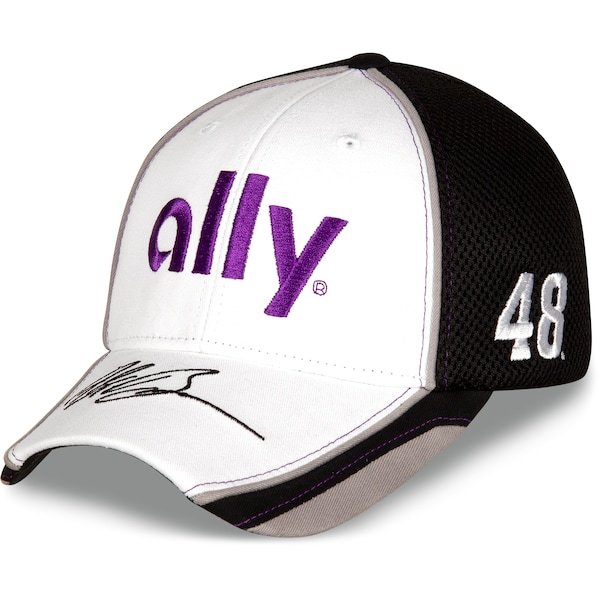 Alex Bowman Hendrick Motorsports Team Collection ally Element Mesh Adjustable Hat - White/Purple