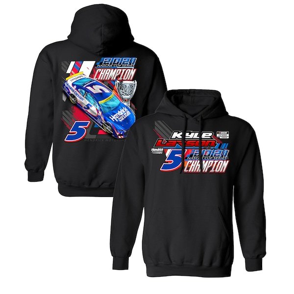 Kyle Larson Hendrick Motorsports Team Collection 2021 NASCAR Cup Series Champion Graphic Pullover Hoodie - Black