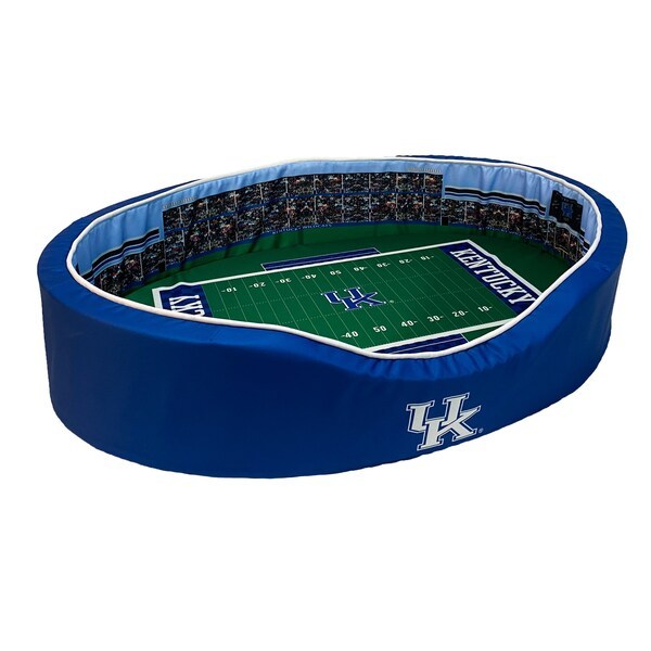 Kentucky Wildcats 23'' x 19'' x 7'' Small Stadium Oval Dog Bed - Royal/White