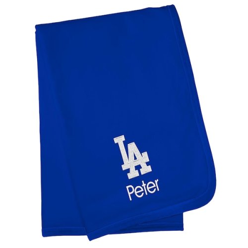 Los Angeles Dodgers Infant Personalized Blanket - Royal
