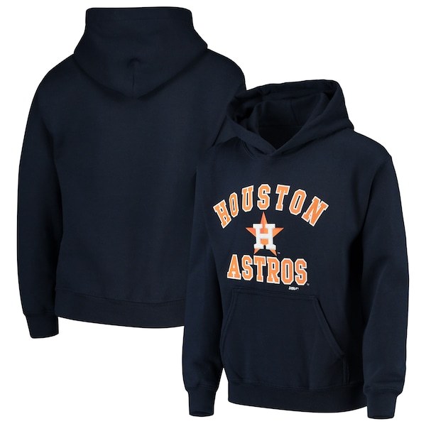 Houston Astros Stitches Youth Fleece Pullover Hoodie - Navy