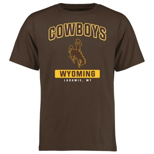Wyoming Cowboys Campus Icon T-Shirt - Brown