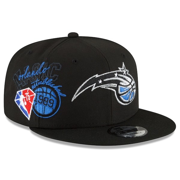 Orlando Magic New Era Back Half 9FIFTY Snapback Adjustable Hat - Black