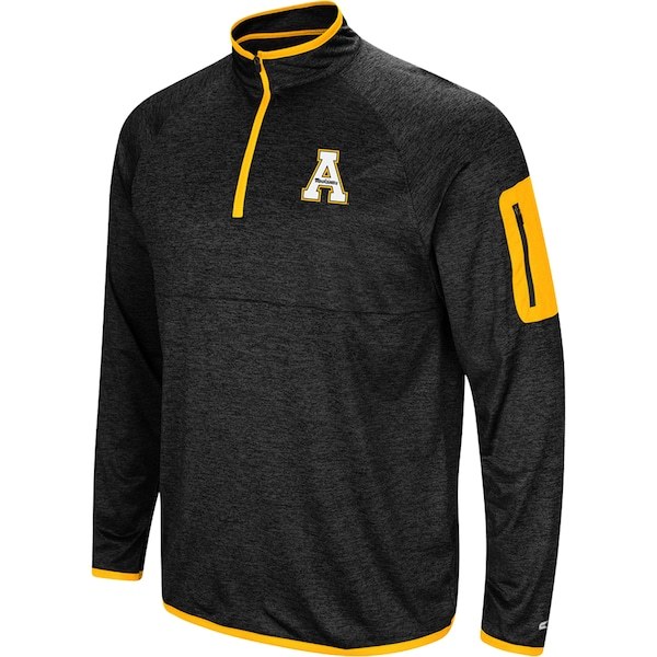 Appalachian State Mountaineers Colosseum Amnesia Quarter-Zip Pullover Jacket - Black