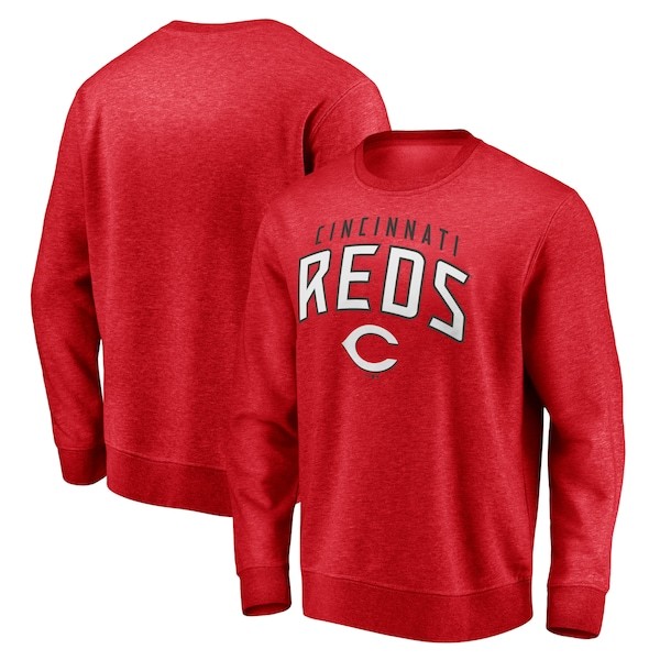 Cincinnati Reds Fanatics Branded Gametime Arch Pullover Sweatshirt - Red