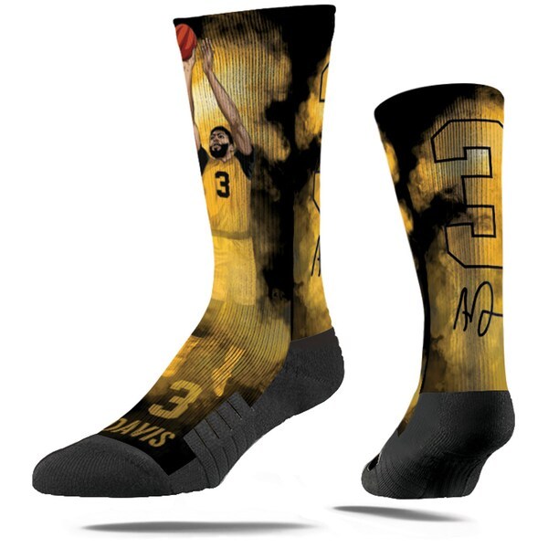 Anthony Davis Los Angeles Lakers Strideline Fog Crew Socks