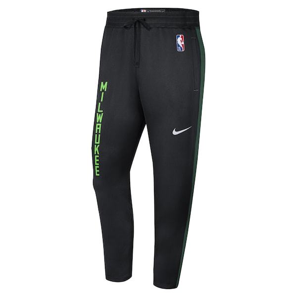 Milwaukee Bucks Nike 2021/22 City Edition Therma Flex Showtime Pants - Black