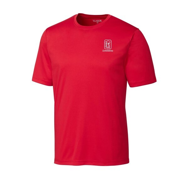 TPC Louisiana Cutter & Buck Spin Jersey T-Shirt - Red