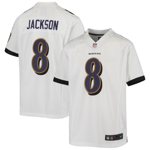 Lamar Jackson Baltimore Ravens Nike Youth Game Jersey - White