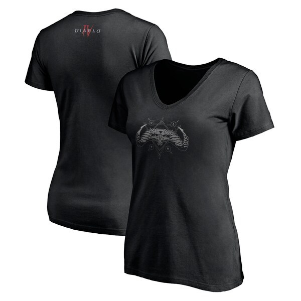 Diablo IV Fanatics Branded Women's V-Neck T-Shirt - Black