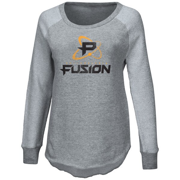 Philadelphia Fusion G-III 4Her by Carl Banks Women's Raglan Pullover Sweatshirt - Heather Gray