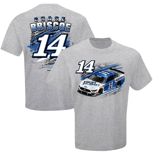 Chase Briscoe Stewart-Haas Racing Team Collection Highpoint.com Fuel T-Shirt - Heather Gray