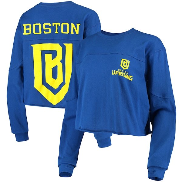 Boston Uprising G-III 4Her by Carl Banks Women's Spirit Long Sleeve T-Shirt - Blue