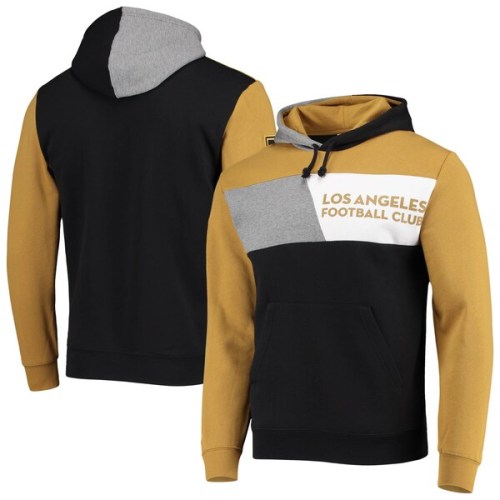 LAFC Mitchell & Ness Colorblock Fleece Pullover Hoodie - Black/Gold