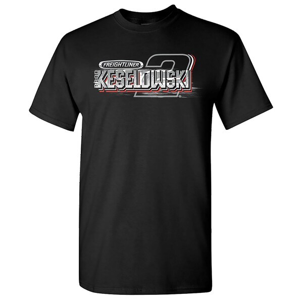 Brad Keselowski Team Penske Freightliner Car 2-Spot T-Shirt - Black