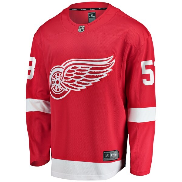 Moritz Seider Detroit Red Wings Fanatics Branded Home Breakaway Player Jersey - Red