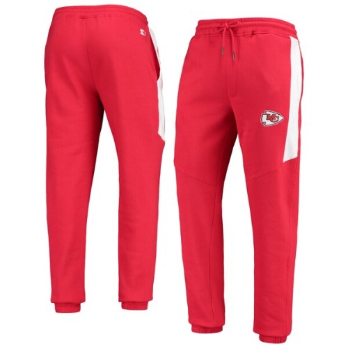 Kansas City Chiefs Starter Goal Post Fleece Pants - Red/White