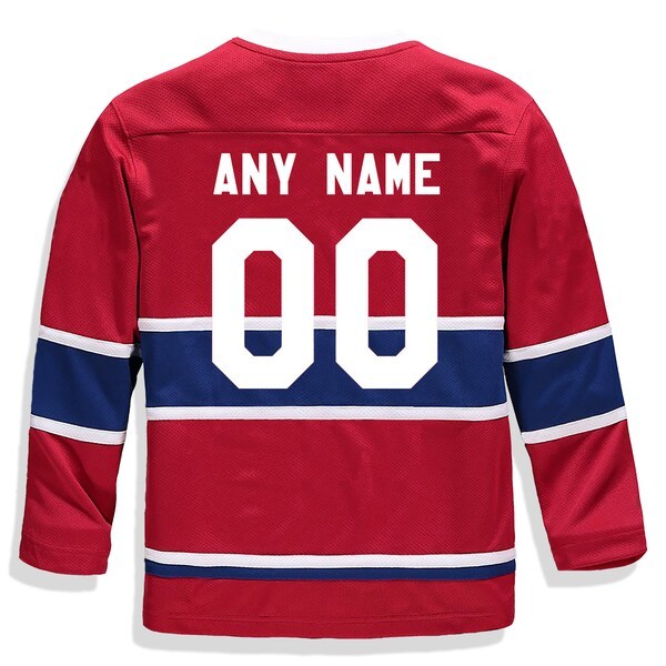 Montreal Canadiens Fanatics Branded Youth Home Replica Custom Jersey - Red