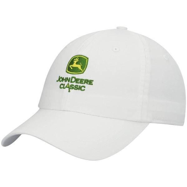 John Deere Classic Ahead Lightweight Adjustable Hat - White